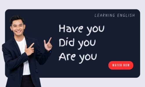 Usage of have you, did you, are you in start of questions